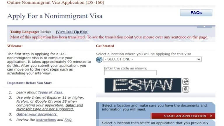 immigration form ds 260