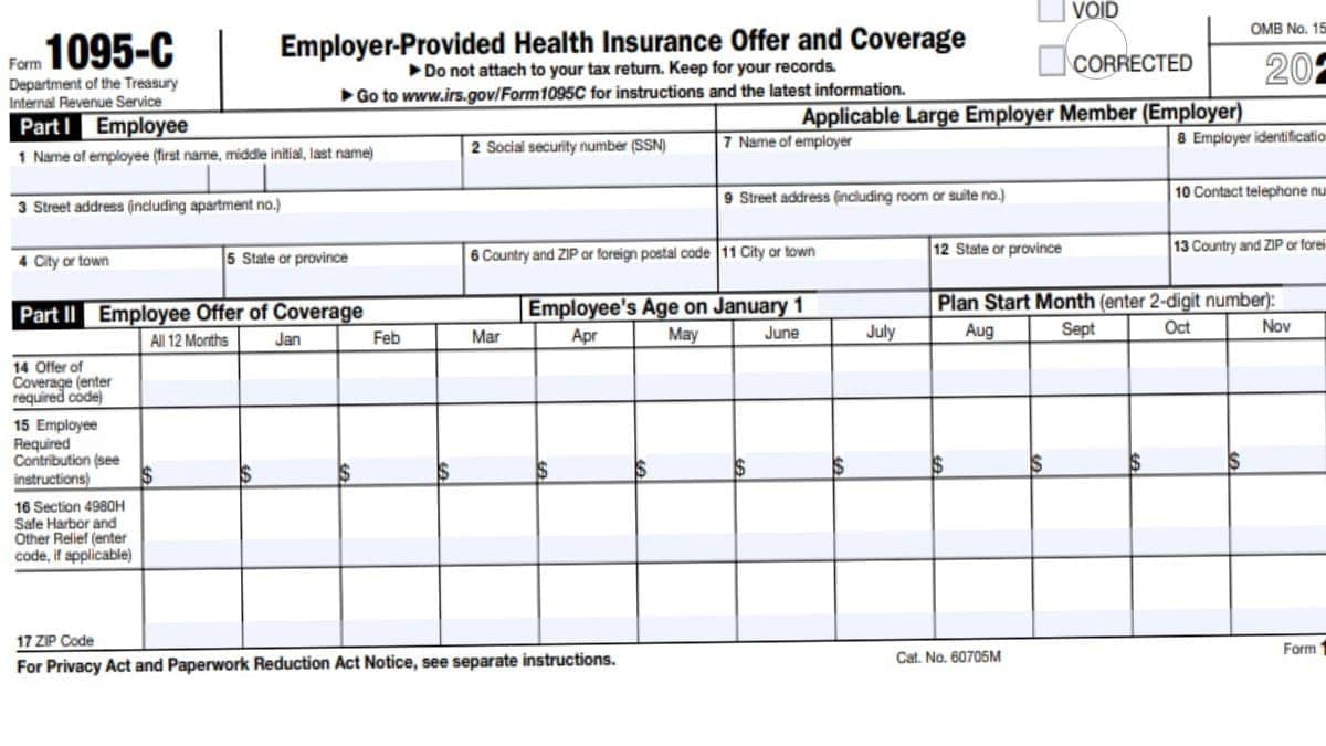 1095 C Form 21 Irs Forms Zrivo