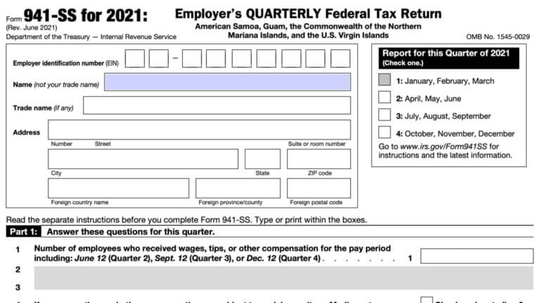 941 Form Mailing Address 2024 - 941 Forms - Zrivo