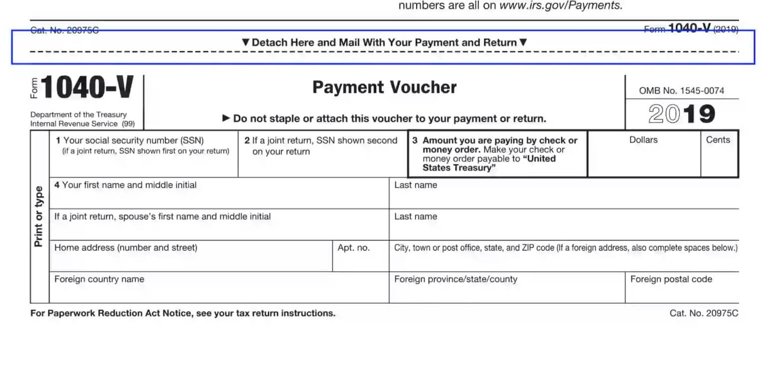 The Full Guide On Form 1040V Payment Voucher