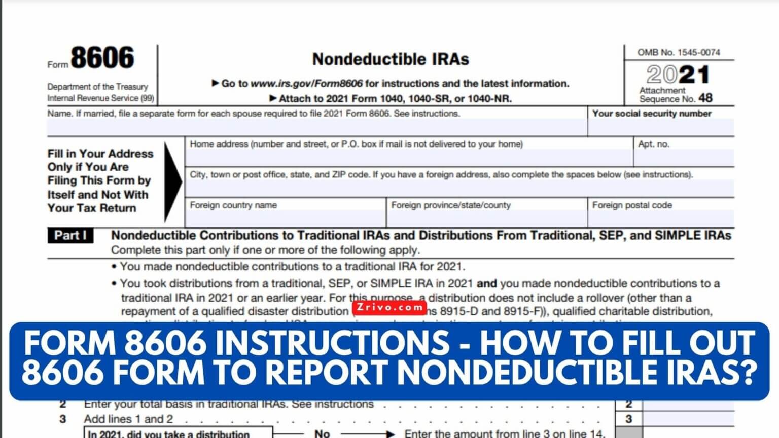 2024 Form 8606 Instructions - How To Fill Out 8606 Form To Report ...