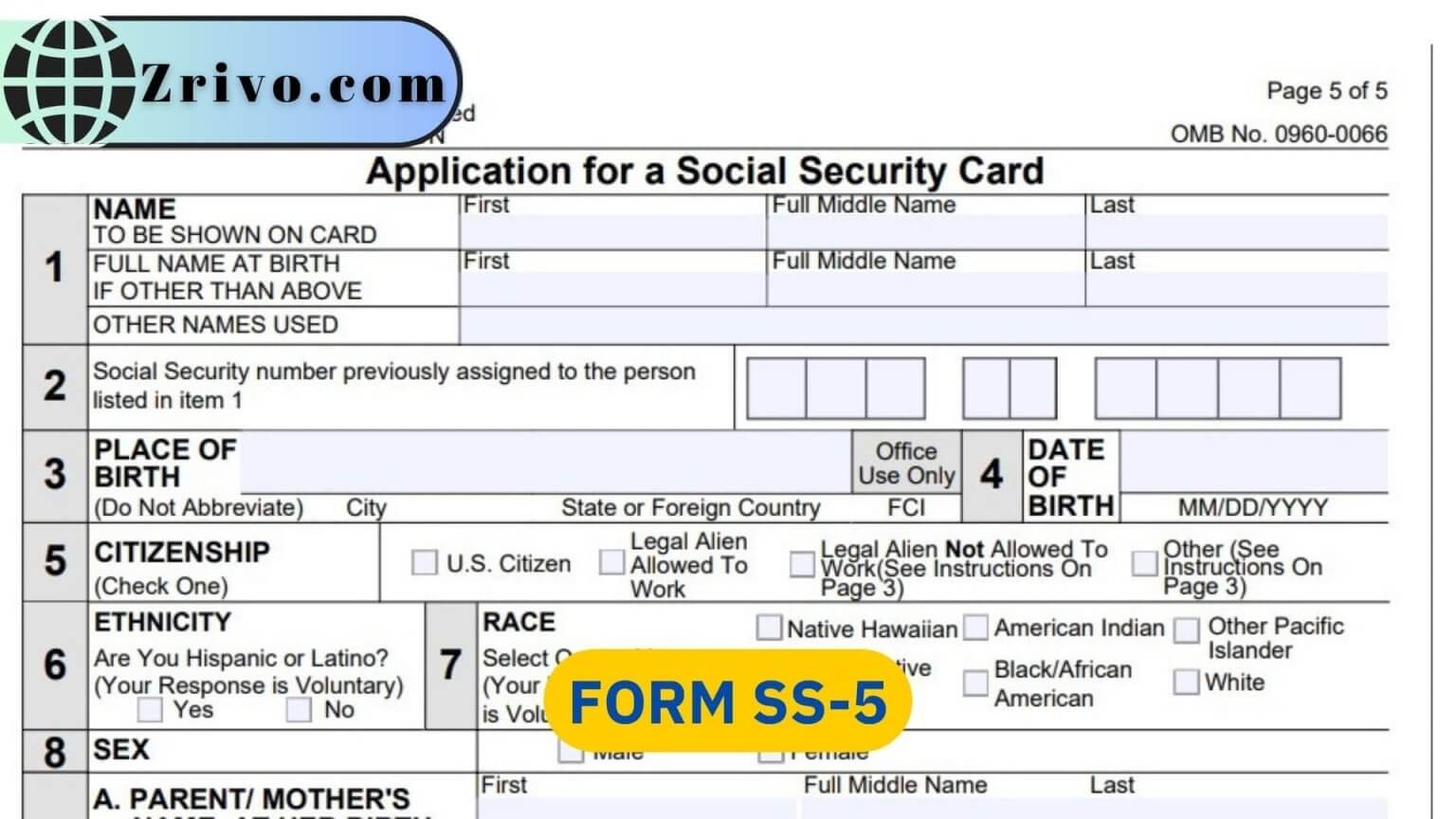 Form SS-5