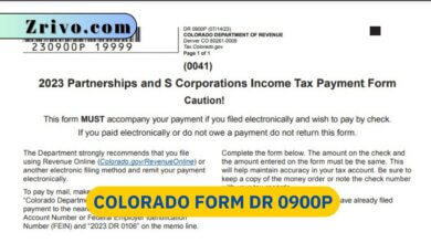 Colorado Form DR 0900P