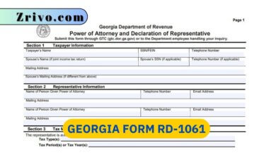Georgia Form RD-1061